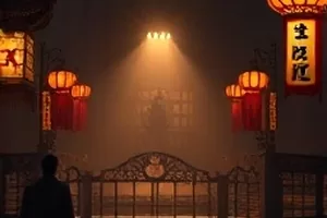 《旧唱片行》木质唱片架与黑胶封面